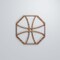 Ekena Millwork Small Haswell Decorative Fretwork Wood Wall Panels, Walnut, 11 3/8"W x 11 3/8"H x 3/8"T WALW12X12X0375HWLWA - alternate 6